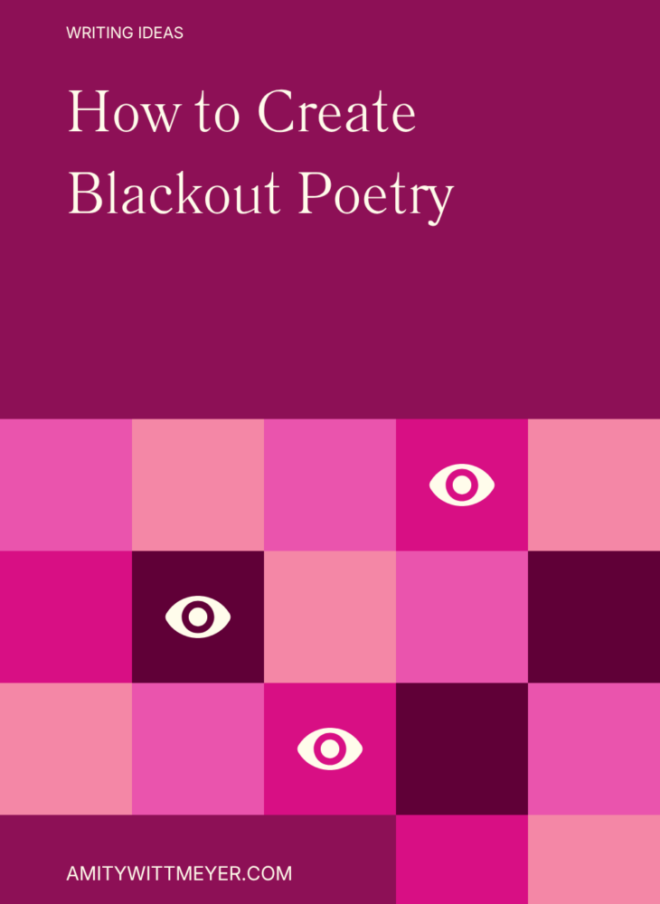 how to create black out poetry