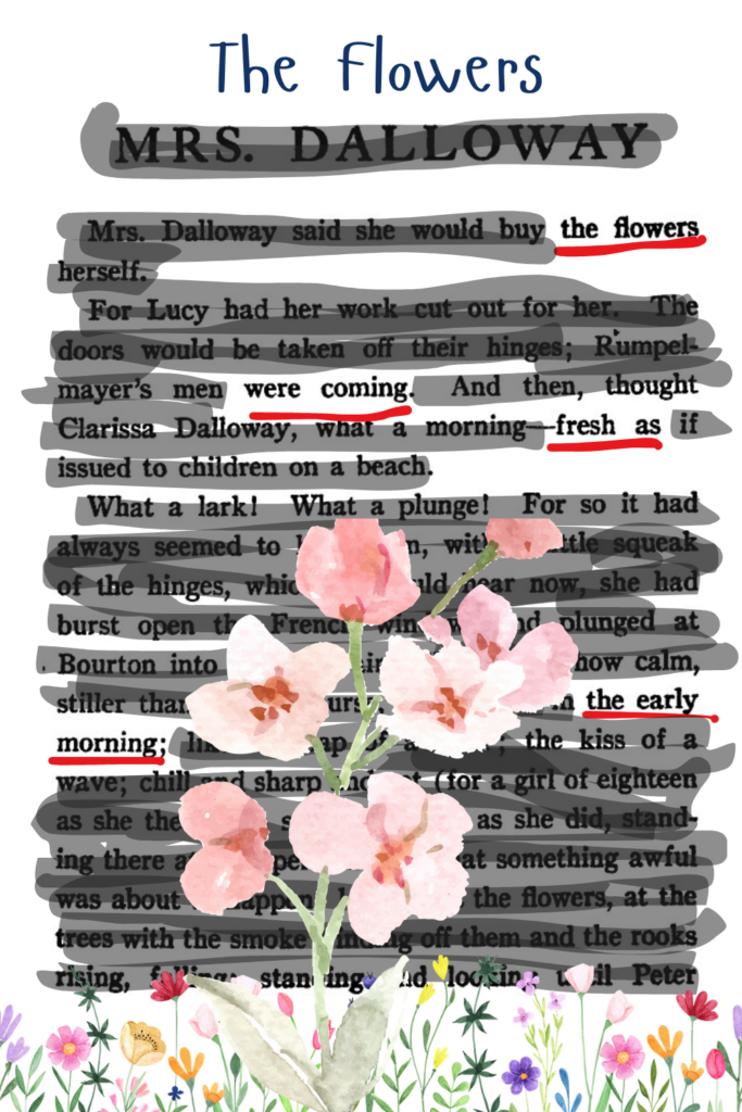 The Best Way to Create Blackout Poetry the flowers